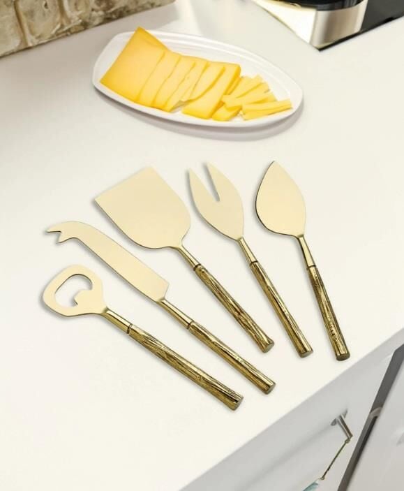 The Mia Goldy Peynir Servis Takımı 5 Parça CKB0181