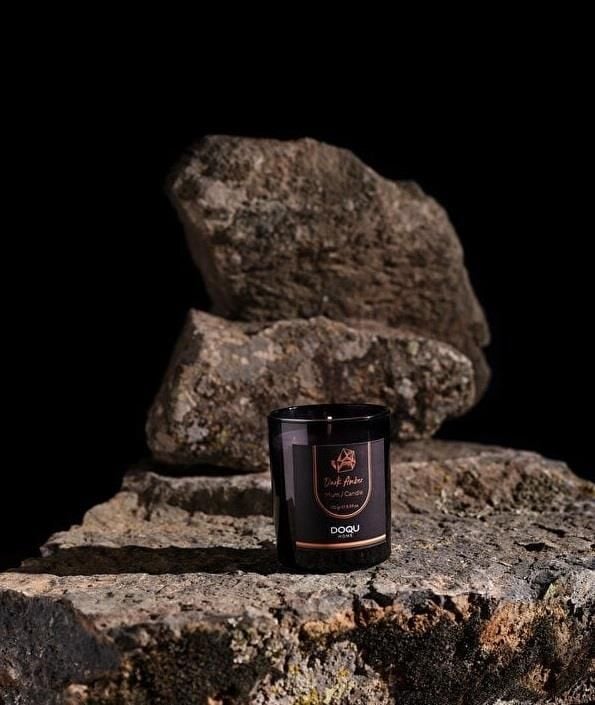 Doqu Home New Dark Amber Kokulu Mum Saydam - 170 gr