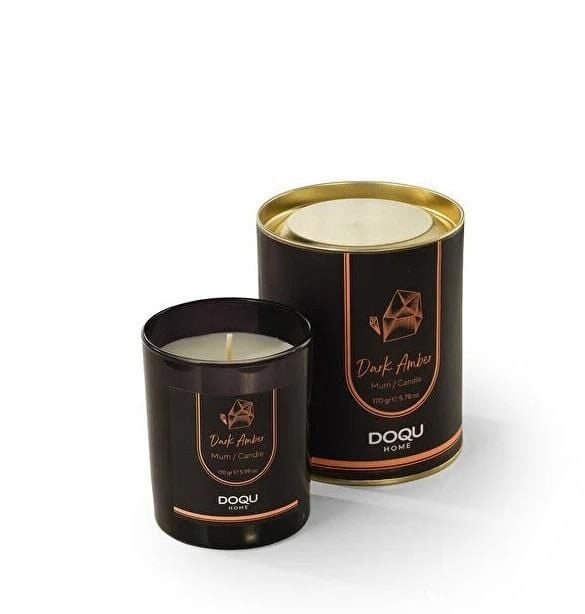 Doqu Home New Dark Amber Kokulu Mum Saydam - 170 gr