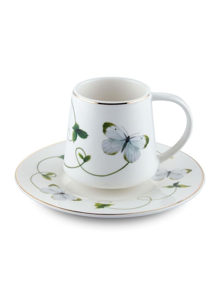 The Mia Butterfly Türk Kahvesi Fincan Takımı 6 Kişilik CUP0053