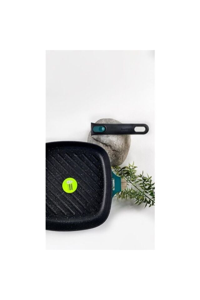 Berghoff Gem Çıkarılabilir Saplı Stay Cool Izgara Kare Tava Yeşil 24 Cm