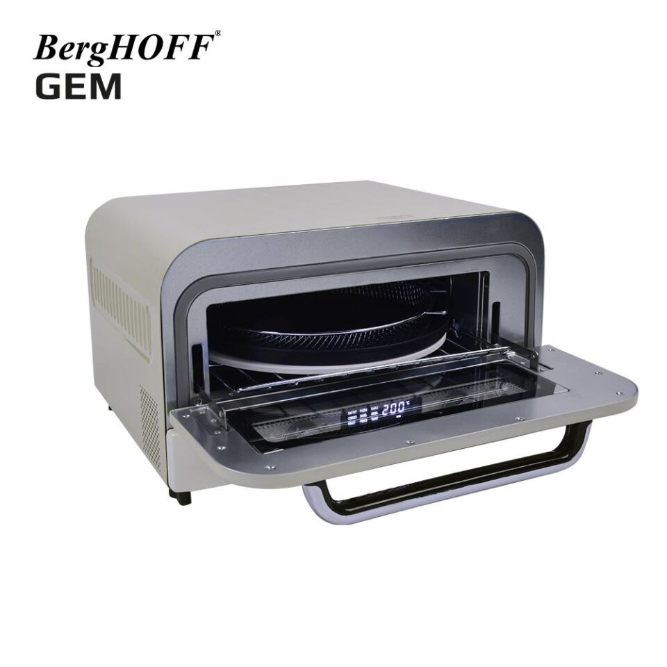 BergHOFF GEM RETRO 2000 W Vanilya Krem Rengi Pizza Fırını 7960010
