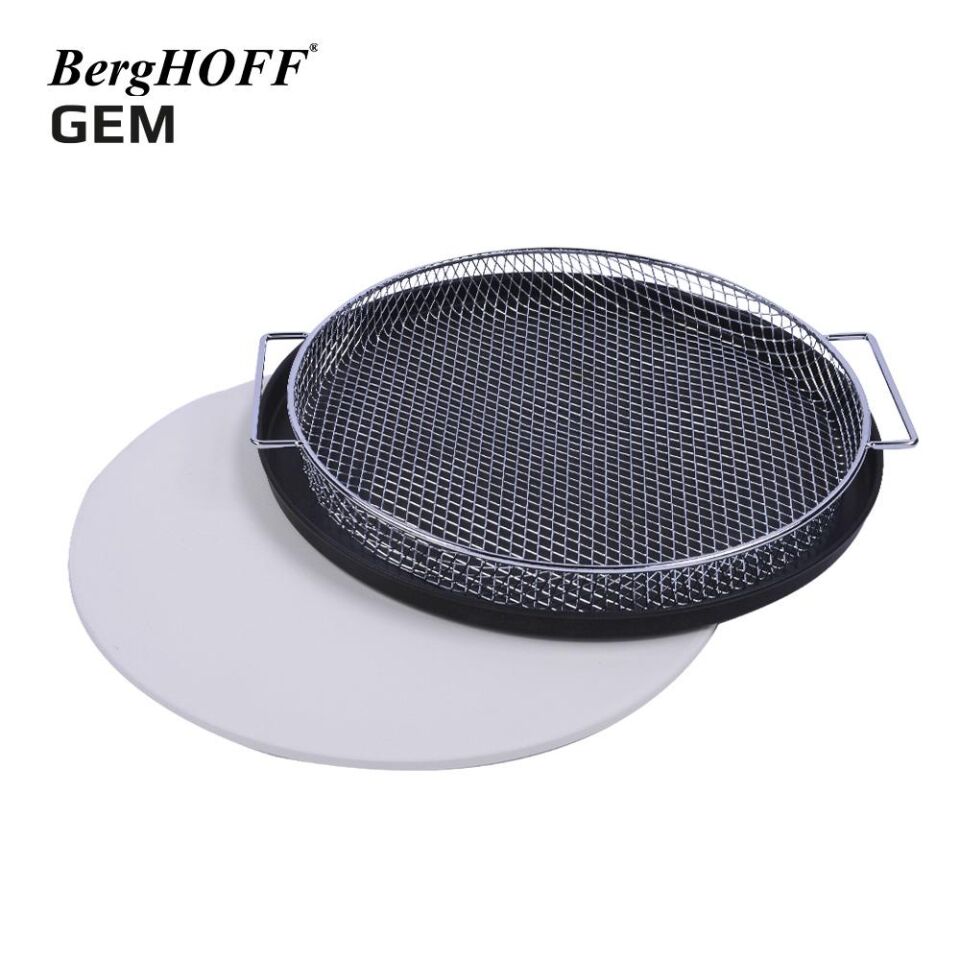 BergHOFF GEM RETRO 2000 W Vanilya Krem Rengi Pizza Fırını 7960010