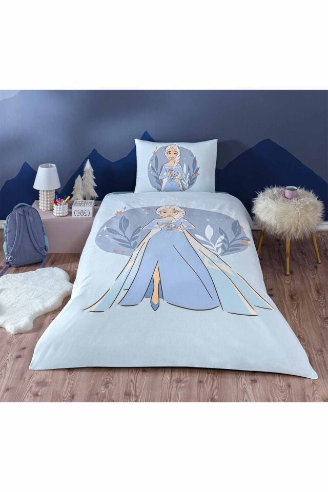 Özdilek Frozen Ice Queen Tek Kişilik Disney Lisanslı Lastikli Çocuk Nevresim Takımı