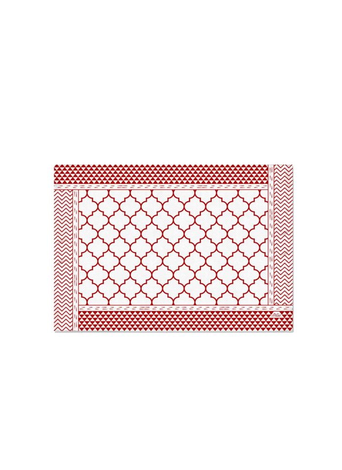 The Mia Geometric -2 Amerikan Servis 6 Lı Set - 50 x 35 Cm TXT0227
