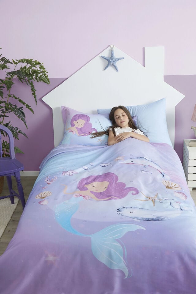 Özdilek Sereia Fitted Tek Kişilik Nevresim Takımı - Mavi