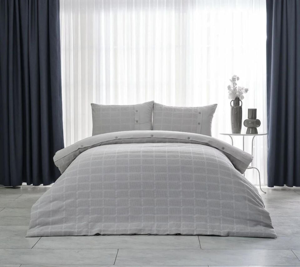 Doqu Home Multi Selection Çok Amaçlı Set Gloria Çift Kişilik - Gri