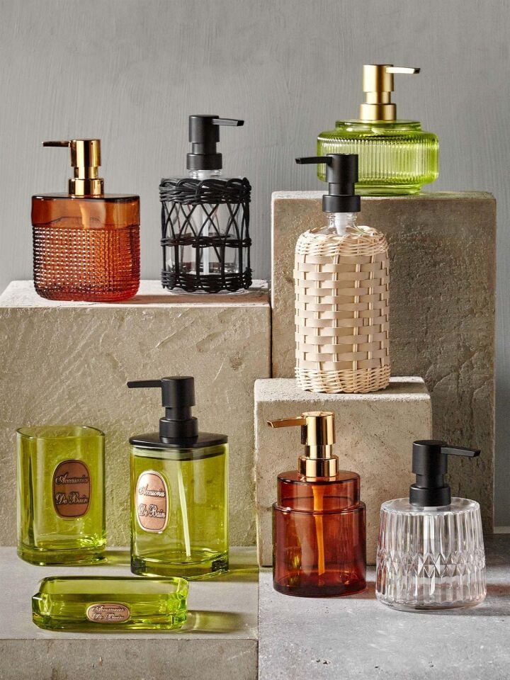 The Mia Rattan Sıvı Sabunluk Siyah 330 ml SBN0074