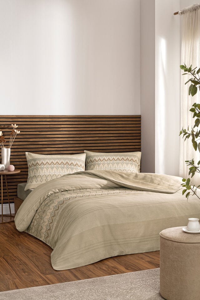 Özdilek Herringbone Çift Kişilik Soft Life Saten Nevresim Takımı