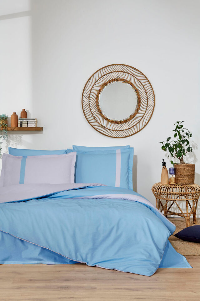 Özdilek Colour Stripe Tek Kişilik Nevresim Takımı Mavi