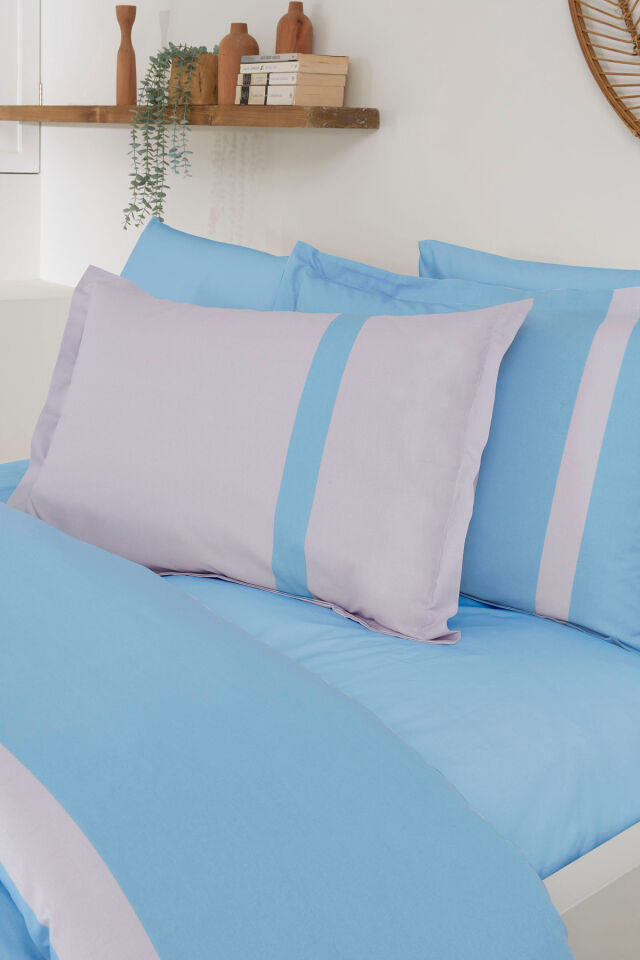 Özdilek Colour Stripe Tek Kişilik Nevresim Takımı Mavi