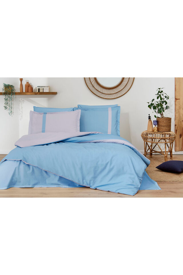 Özdilek Colour Stripe Tek Kişilik Nevresim Takımı Mavi