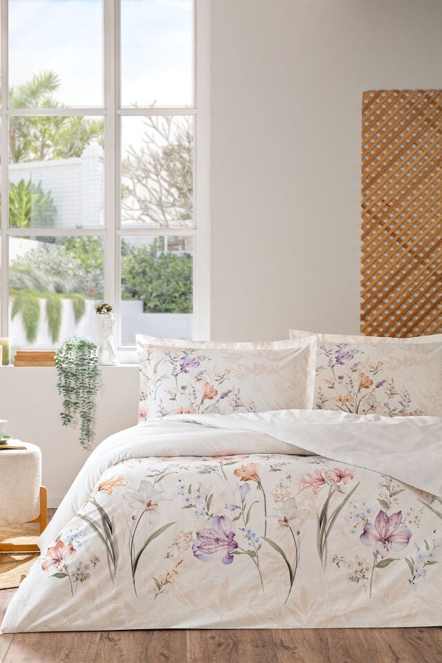 Özdilek White Lilly Tek Kişilik Nevresim Takımı