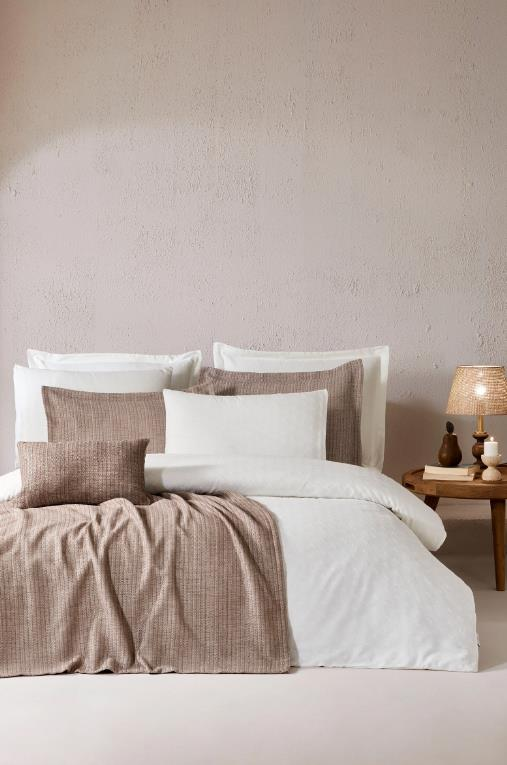 Özdilek Serenity Çift Kişilik Yatak Örtülü Nevresim Takımı Decorose
