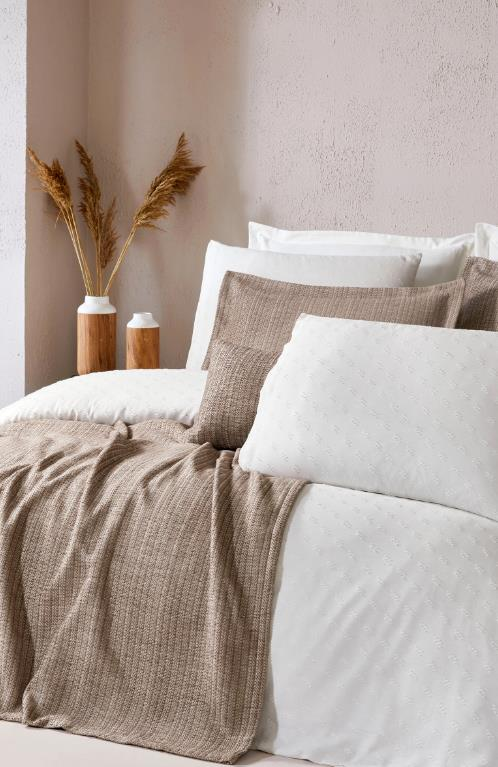 Özdilek Serenity Çift Kişilik Yatak Örtülü Nevresim Takımı Decorose