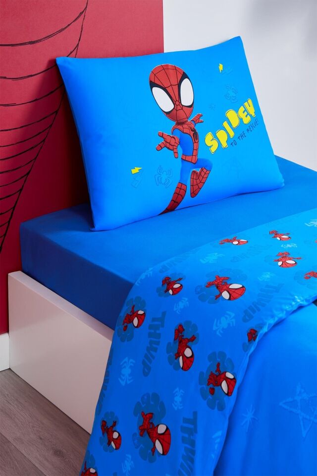 Özdilek Spidey Power Tek Kişilik Lisanslı Lastikli Çocuk Nevresim Takımı