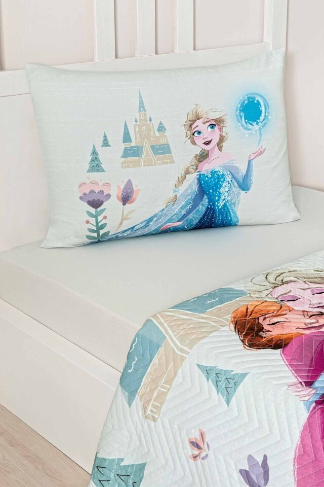 Özdilek Frozen Love Disney Lisanslı Kapitoneli Tek Kişilik Çocuk Nevresim Takımı