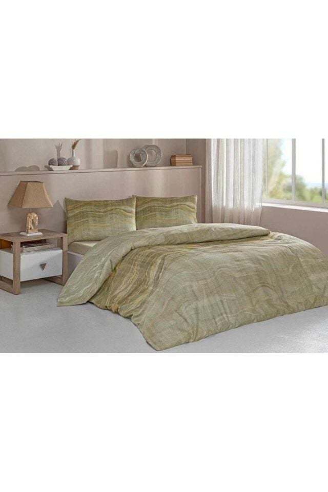 Özdilek Nevresim Takımı Softlife Pamuk Saten Çift Kişilik Marble Effect