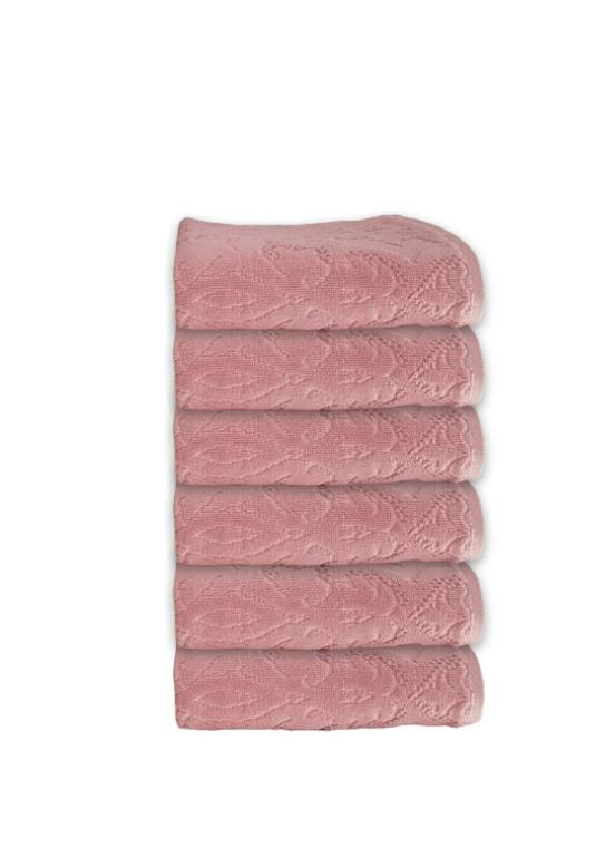 Özdilek Özdilek Curve Havlu 6'lı 50x90 Cm Pembe