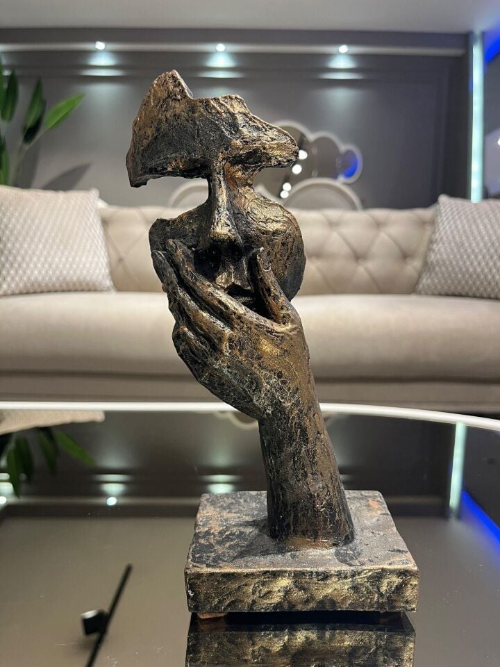 Crearthome Altın Eksitme Bilmiyorum Maske Dekoratif Aksesuar