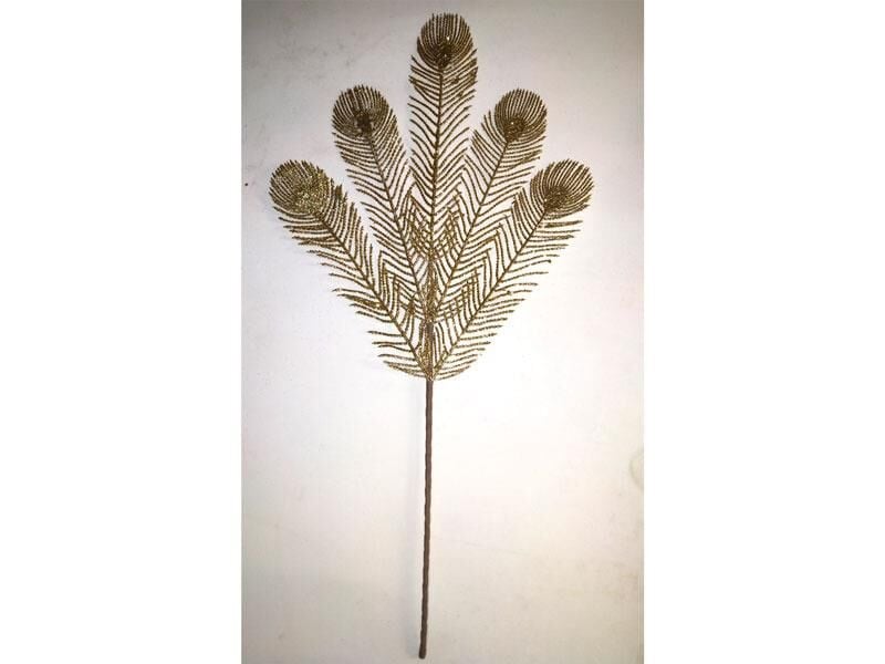 Crearthome Gold Simli Tavus Kuşu Dalı C501.0463