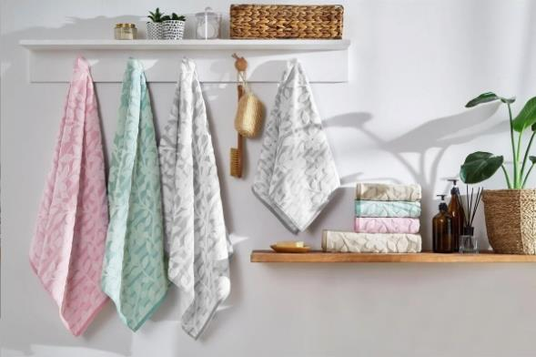 Özdilek Bloom 50x90 3 Renk Havlu Seti Pembe-Yeşil -Gri