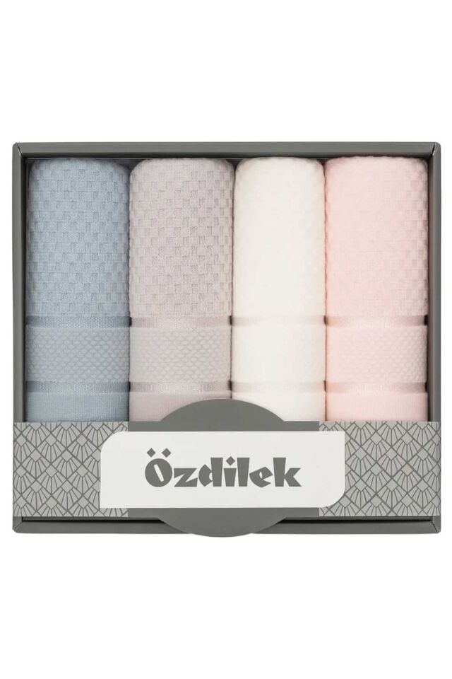 Özdilek Bright Kadife El ve Yüz havlusu 50*90cm 4'lü Kutulu 8697353664441