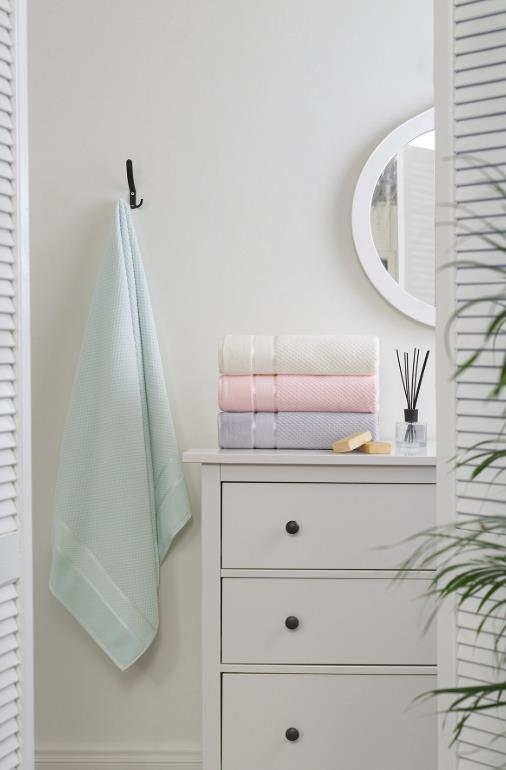 Özdilek Bright Kadife Banyo Havlusu 90x150 cm Mavi