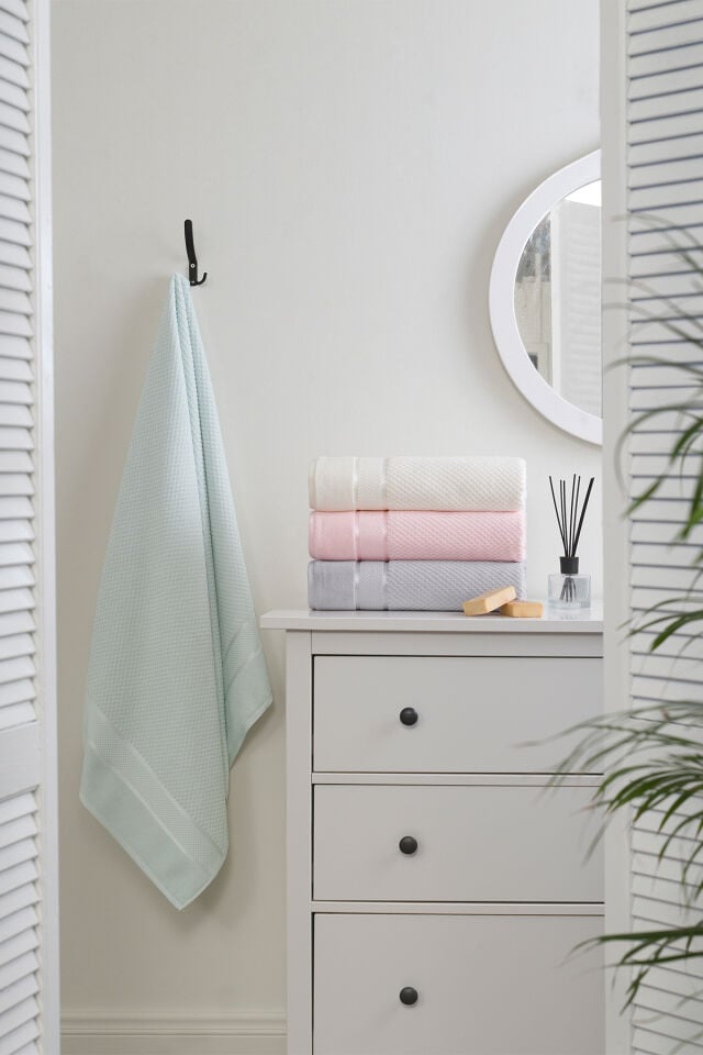 Özdilek Bright Kadife Banyo Havlusu 90x150 Cm Pembe