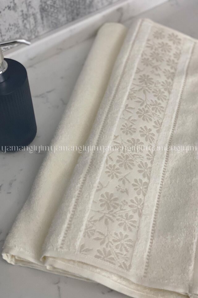 Özdilek Blossom El-Yüz Havlusu 6 Adet-Krem