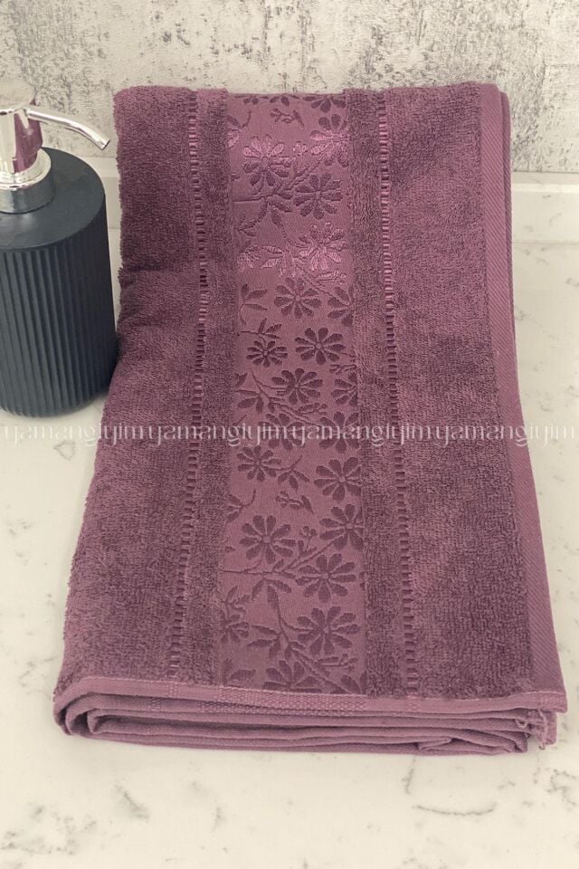 Özdilek Blossom El-Yüz Havlusu 6 Adet-Mürdüm