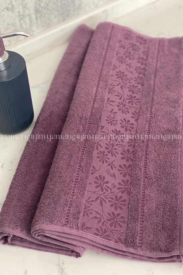 Özdilek Blossom El-Yüz Havlusu 6 Adet-Mürdüm