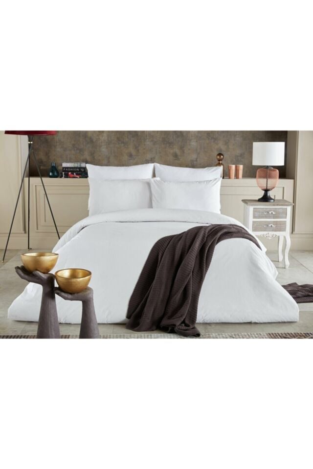 Doqu Home Dreamlife Nevresim Takımı Beyaz - Çift Kişilik