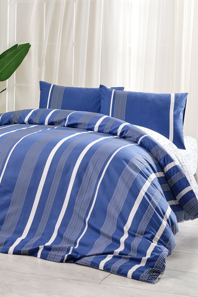 Doqu Home Marine Nevresim Takımı Atlante Çift Kişilik - Lacivert