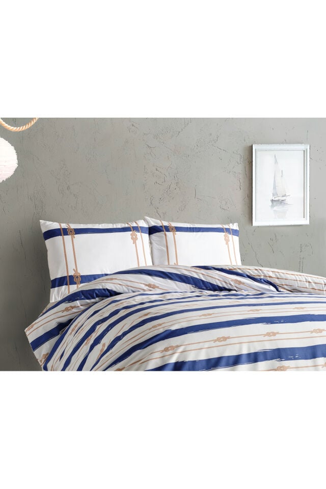 Doqu Home Marine Nevresim Takımı Serene Çift Kişilik - Beyaz