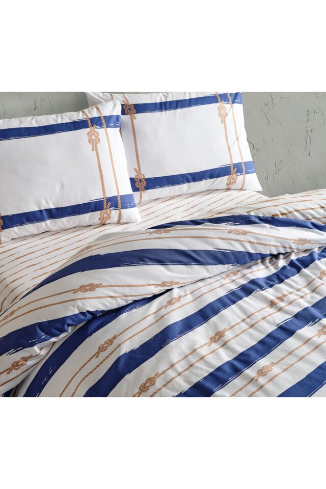 Doqu Home Marine Nevresim Takımı Serene Çift Kişilik - Beyaz