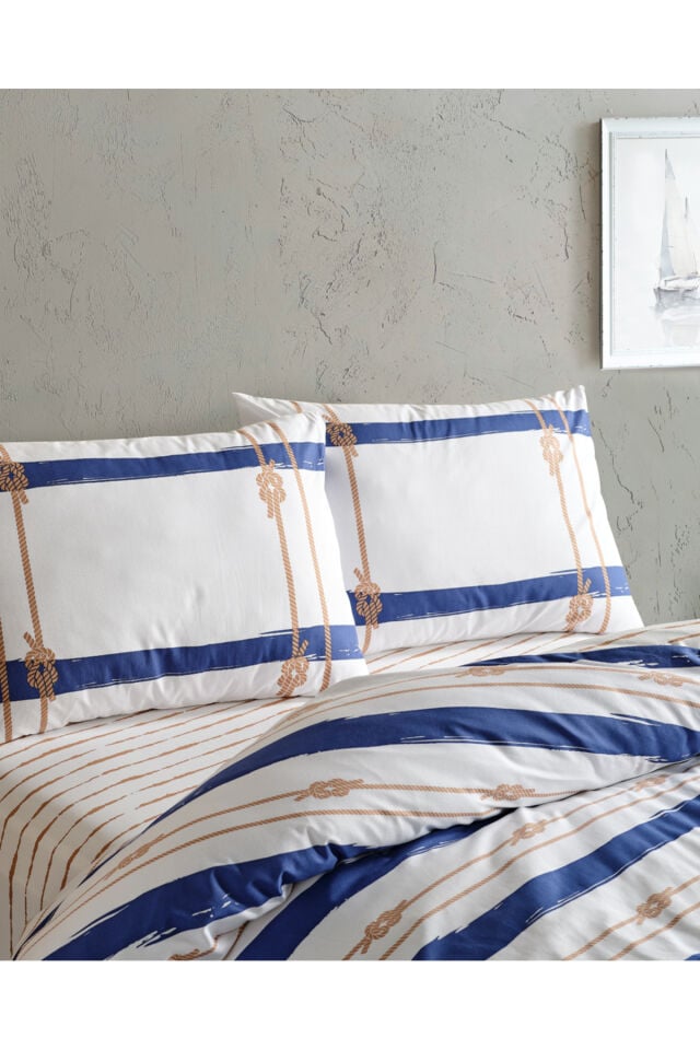 Doqu Home Marine Nevresim Takımı Serene Tek Kişilik - Beyaz