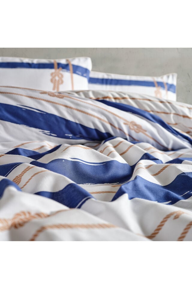 Doqu Home Marine Nevresim Takımı Serene Tek Kişilik - Beyaz
