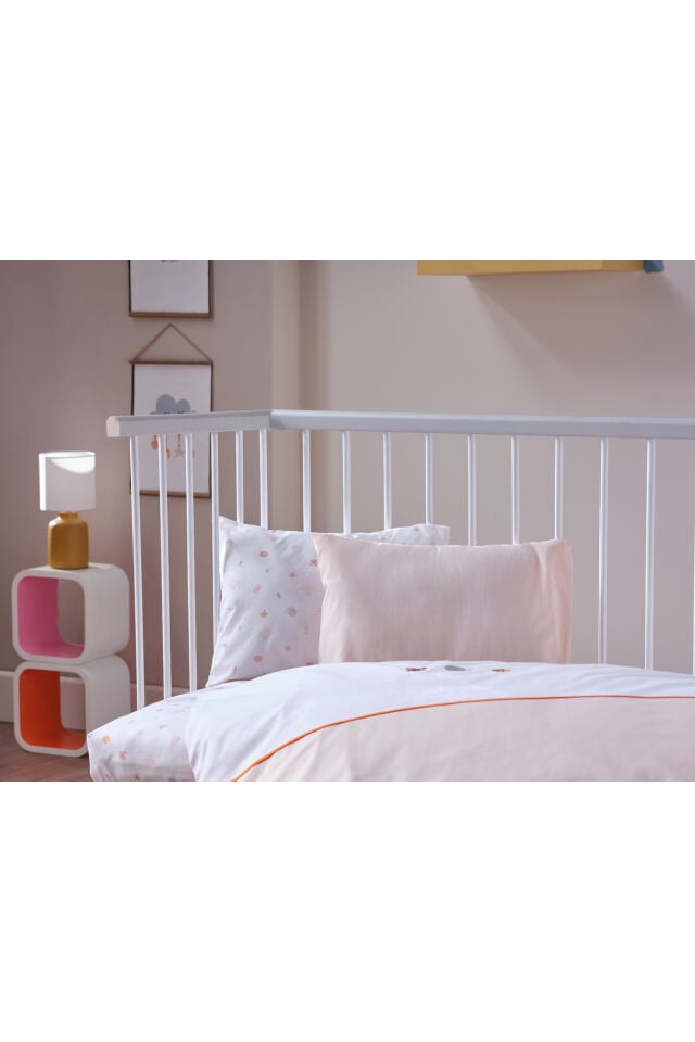 Doqu Home Nakışlı Bebek Nevresim Takımı Akvaryum Bebek - Somon