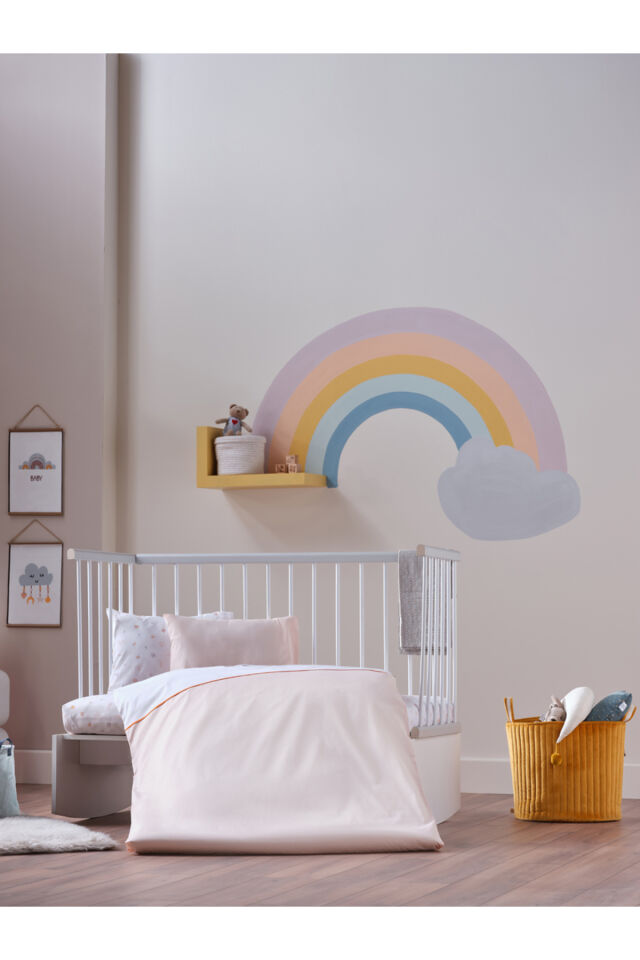 Doqu Home Nakışlı Bebek Nevresim Takımı Akvaryum Bebek - Somon