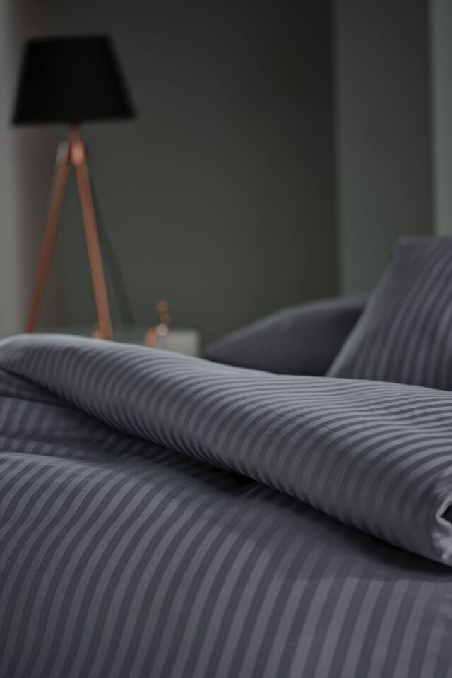 Doqu Home Saten Artline Nevresim Takımı Gri - Çift Kişilik