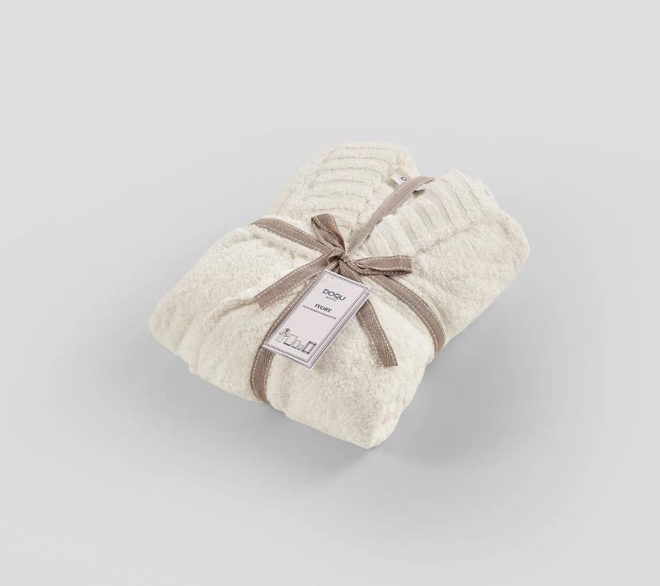 Doqu Home Evlilik Paket Silver Pudra Çeyiz Seti Nevresim Bornoz Seti