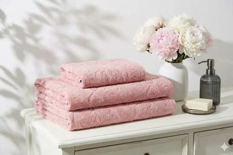 Özdilek Curve Pembe Havlu 50x90