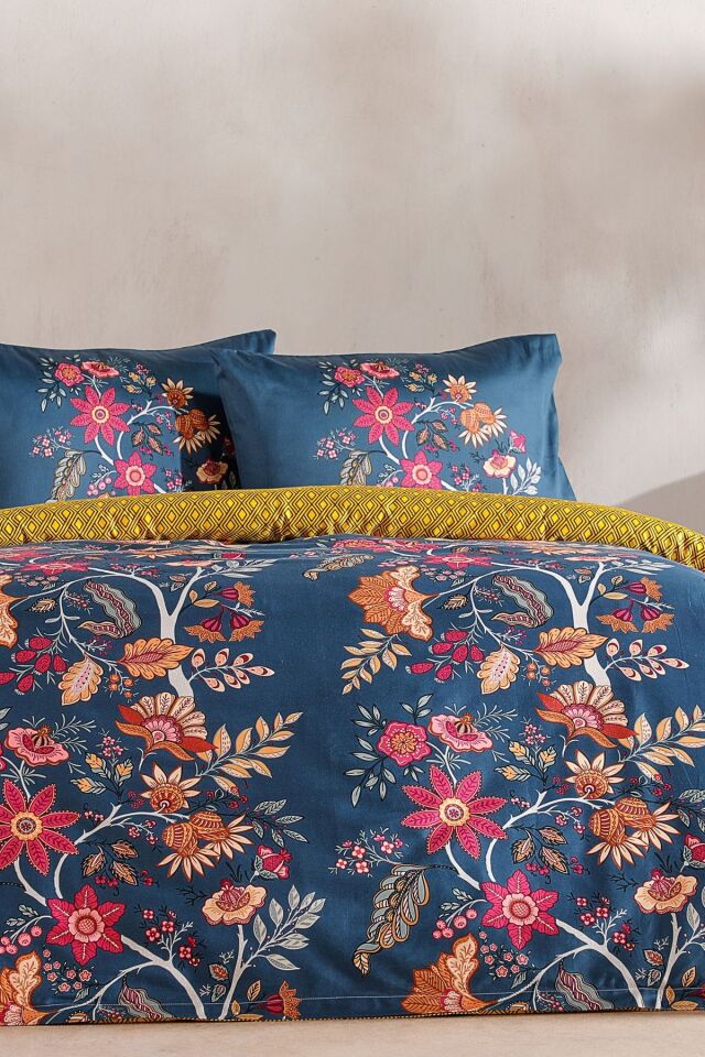 Doqu Home Saten Nevresim Takımı Celebrity Çift Kişilik - Yeşil