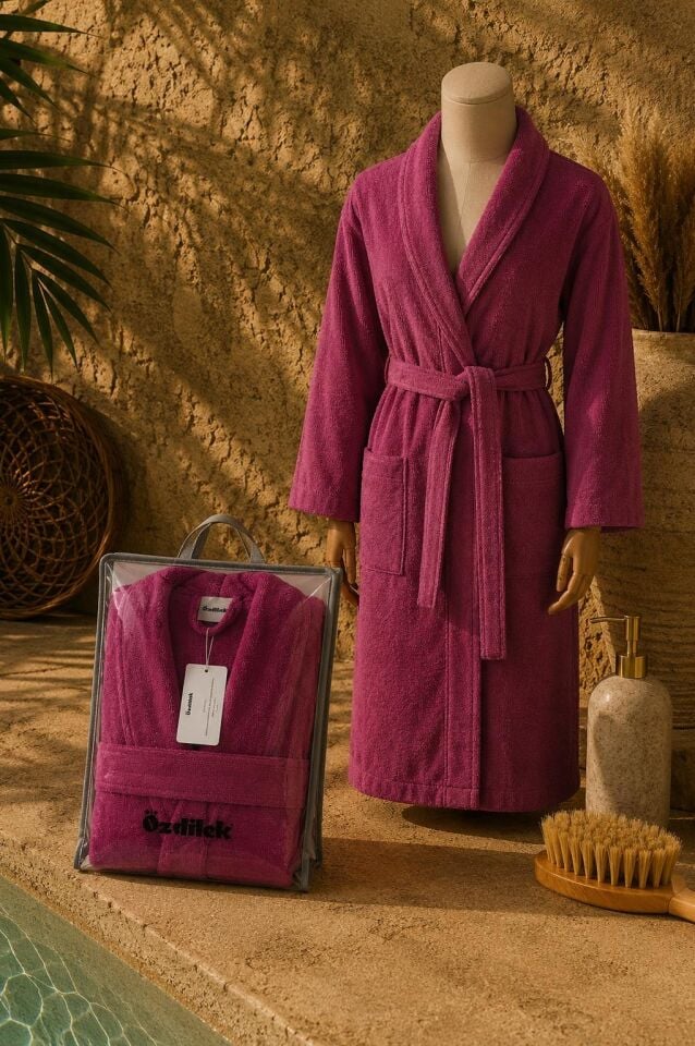 Özdilek Bornoz Colourist Koyu Pembe L Beden