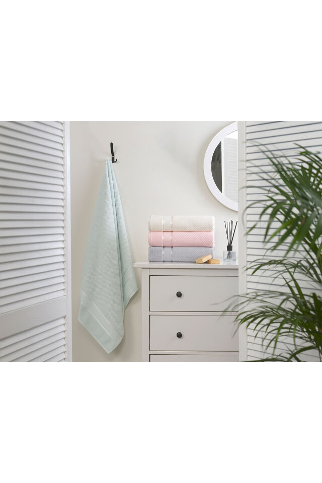 Özdilek Bright Kadife Banyo Havlusu 90x150 Cm Gri