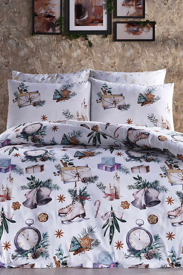 Doqu Home Poly Cotton Skate Çift Kişilik Nevresim Takımı