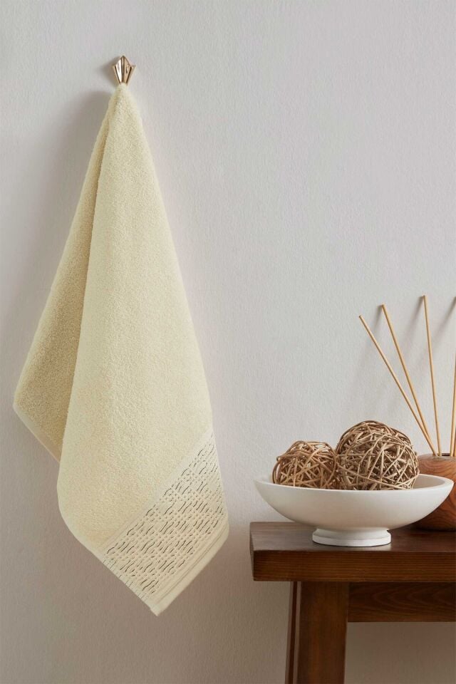Özdilek Diagonal Waffle El ve Yüz Havlusu 50x90 cm Bej
