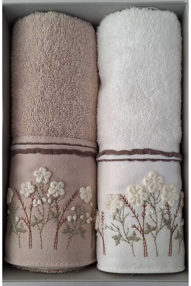 Özdilek Ditsy Garden 2'li Havlu 50*90 Cm El-Yüz Havlusu Nak-1