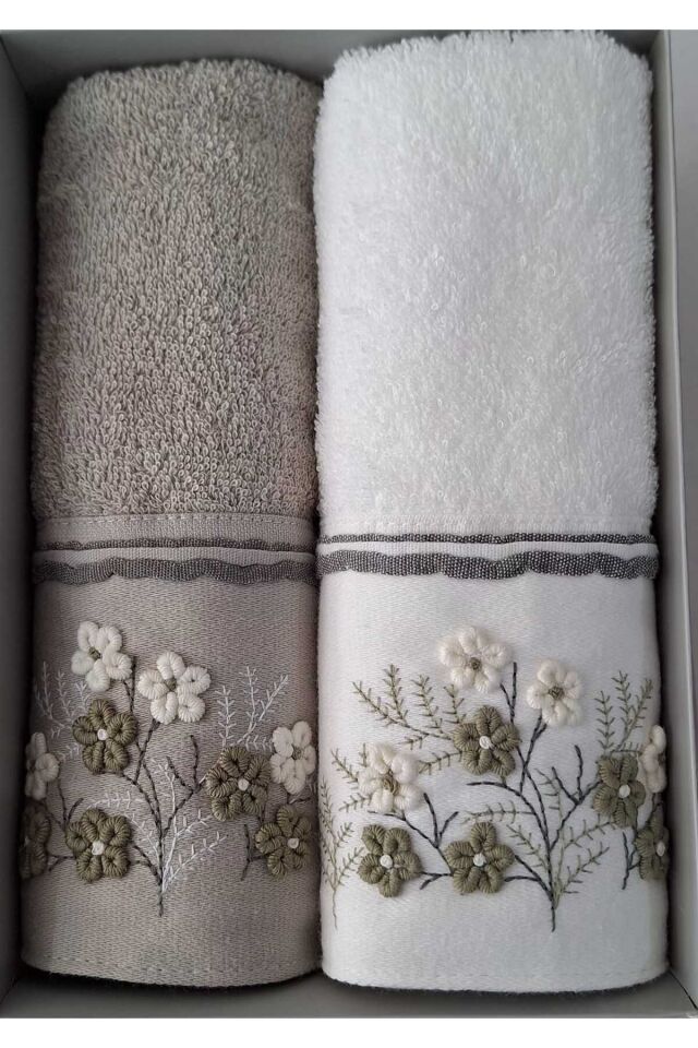Özdilek Ditsy Garden 2'li Havlu 50*90 Cm El-Yüz Havlusu Nak-2